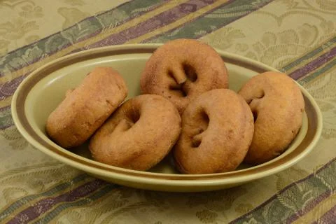 Plain breakfast donuts Stock Photos