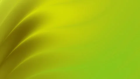 Plain color background highlights abstract green and yellow curving lines in a m Stock Footage 313563403