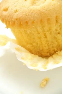 Plain cup cakes Stock Photos