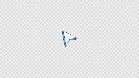 Plain cursor pointer neubrutalism UI element animation Stock Footage 336186589