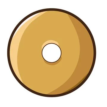 Plain donut icon. Stock Illustration