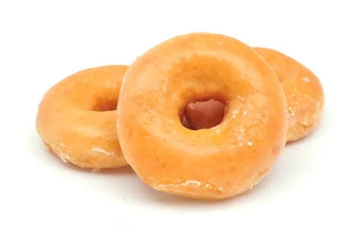 Plain donuts Foto stock