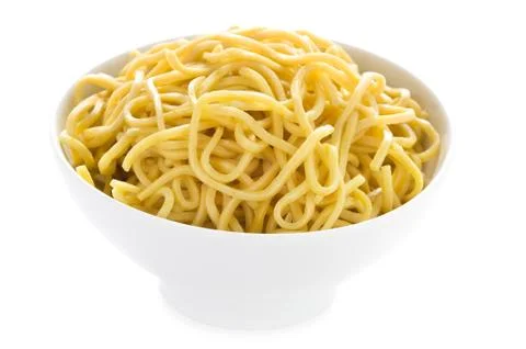 Plain egg noodles Stock Photos