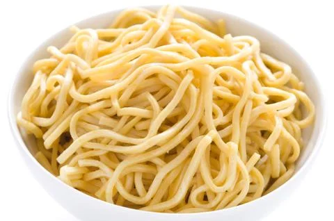 Plain egg noodles Foto stock