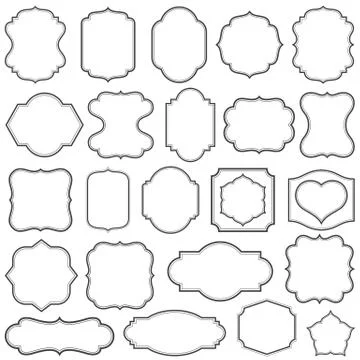 Plain Frames II Stock Illustration