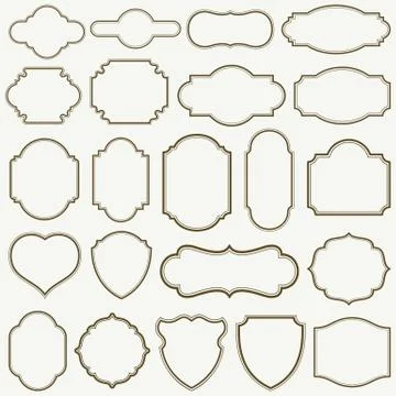 Plain Frames III Illustrazione stock