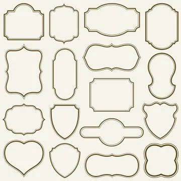 Plain Frames Illustrazione stock