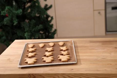 Plain gingerbread man Stock Photos