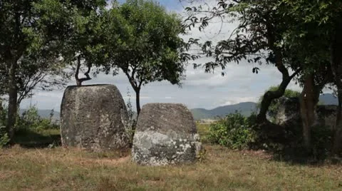 The Plain of Jars, Laos Stock Footage