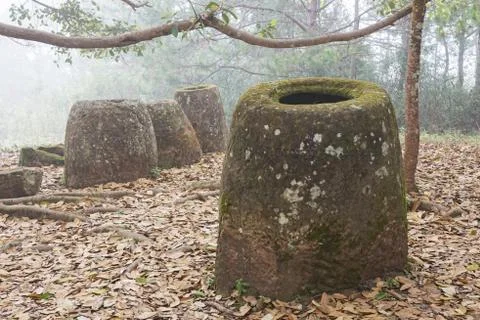 Plain of Jars, Laos Foto stock