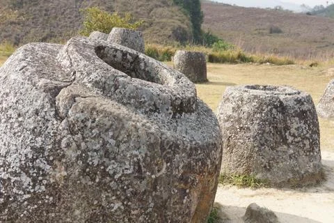 Plain of Jars, Laos Stock Photos