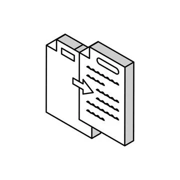 Plain language technical writer isometric icon vector illustration Stock Illustration