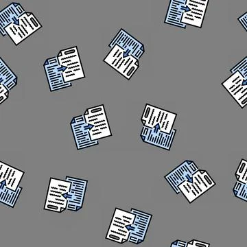 Plain language technical writer vector seamless pattern 스톡 일러스트