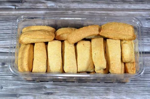 Plain Menen bakery, oriental crackers and cookies, usually baked plain or s.. Foto stock