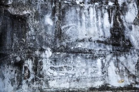 Plain old aged white colored painted faded weathered textured pattern on crac Stock Photos