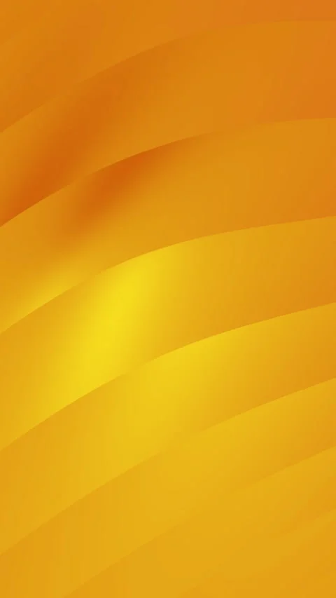 Plain orange background with golden wavy lines creates a simple abstract visuall Stock Footage 327621406