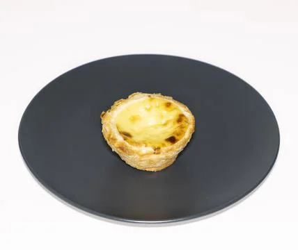Plain pasteis de nata Stock Photos