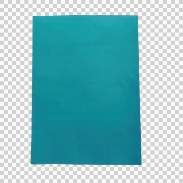 A plain rectangular sheet of vibrant teal paper Фото
