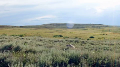 Plain of sagebrush Summit Steens Mountain Near Malhuer Wildlife Refuge 35 Video stock 81844521
