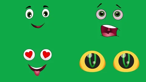 Plain Scare Love Cat animation on green screen 3d clay model perfect Stock-Footage 334703884