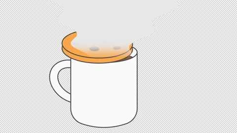 Plain steaming mug 動画素材 322078165