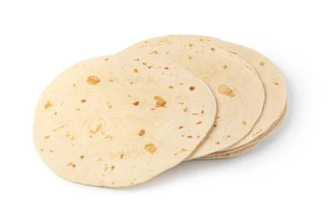 Plain tortilla wrap Foto stock