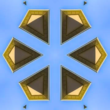 Plain uniform diamond shapes made from photo 写真素材