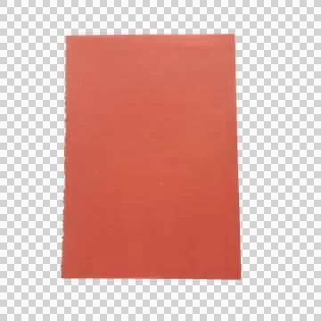 A plain vertical rectangle shape in a solid terracotta red color 写真素材