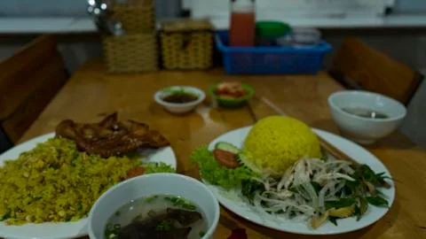 Plain Vietnamese dining. Stock Photos