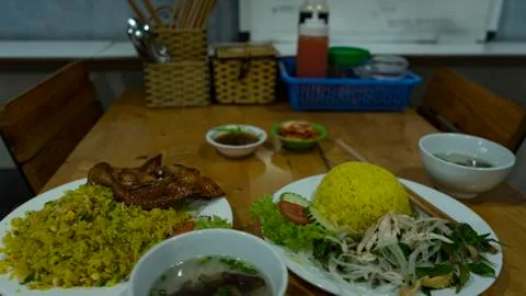 Plain Vietnamese dining. Stock Photos