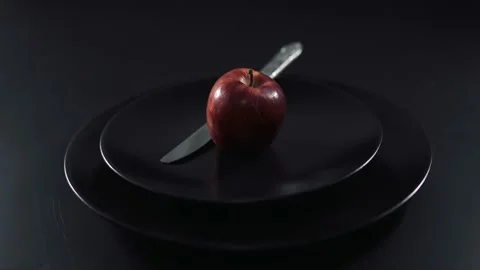 Plain view of organic apples Stock Footage 205565788