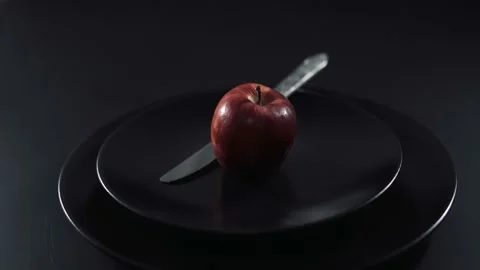 Plain view of organic apples Stock Footage 205565921