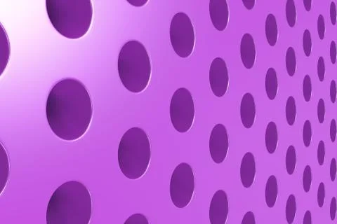 Plain violet surface with cylindrical holes Stock Illustration