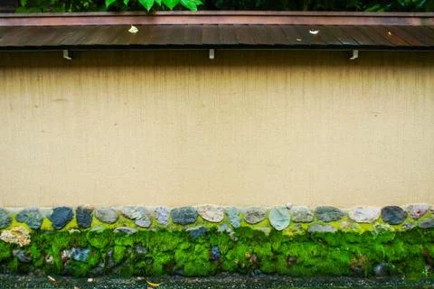 The plain wall with the stones. Stock Photos