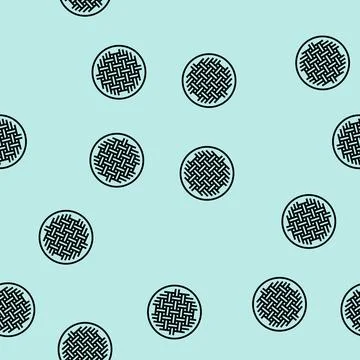 Plain weave fabric material line seamless pattern Stock Illustration