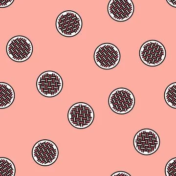 Plain weave fabric material vector seamless pattern イラスト素材