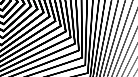 Plain white background abstract black and white geometric striped pattern create Stock Footage 322932864