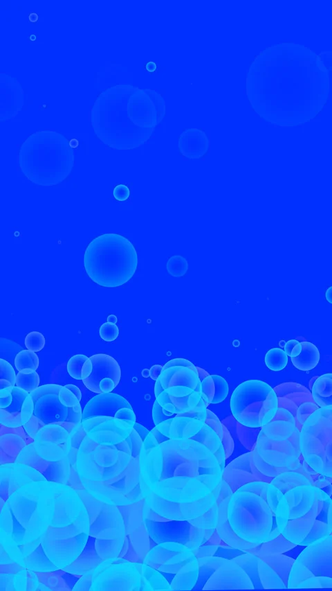 Plain white background with blue abstract circles Stock Footage 310221035