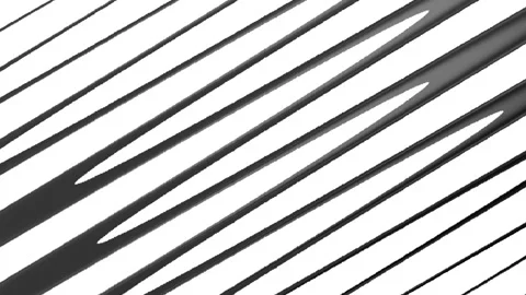 Plain white background several parallel lines with varying widths and textures c Stock Footage 322965000