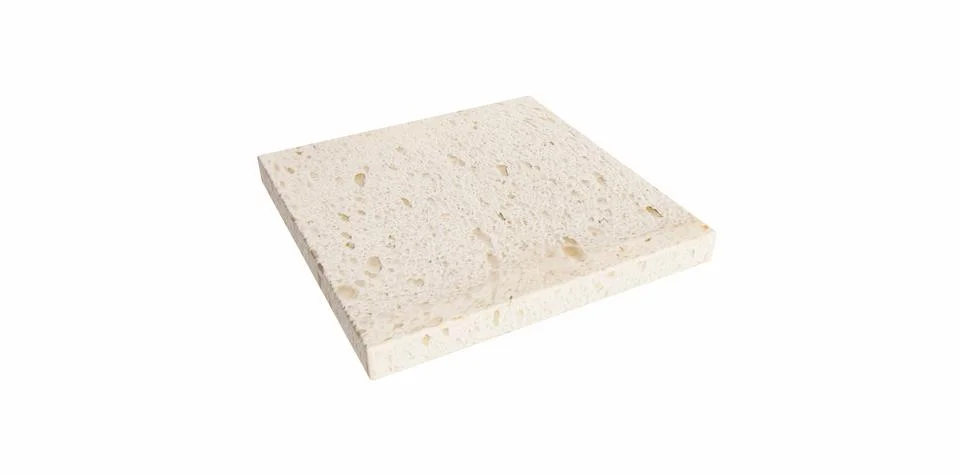 Plain White Bread Slice Isolated on White Background Stock Illustration