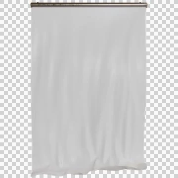 Plain white curtain Stock Illustration