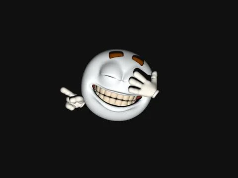 Plain white emoticon guy Stock-Illustration