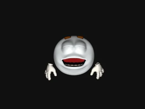 Plain white emoticon guy 스톡 일러스트