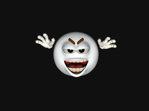 Plain white emoticon guy 스톡 일러스트