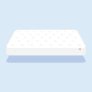 Plain white mattress. Stock Illustration