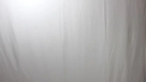 Plain white wrinkled fabric Stock Footage 312029271