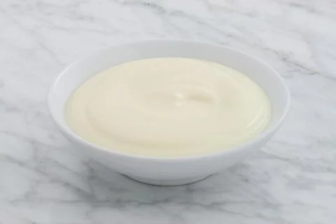 Plain yogurt Stock Photos