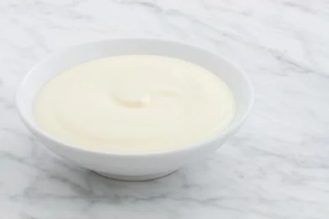 Plain yogurt Stock Photos