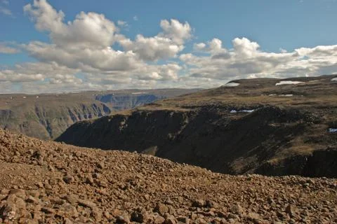 Plains, gorges and cliffs Stock Photos