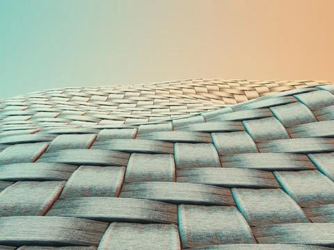 Plaited Textile Microscopic Stock Illustration